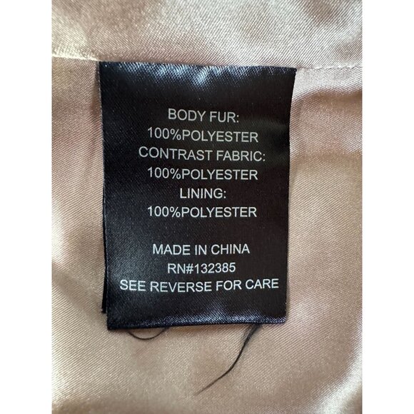 Love Token Faux Fur Vest L Soft Polyester Lining - Picture 3 of 16